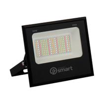 Refletor LED RGB KaBuM! Smart 50 Watts, Dimerizável, Controle via app, Preto - KBSB027
