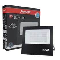 Refletor Led Slim 100W IP65 6500K Bivolt - Avant