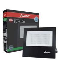 Refletor Led Slim 100w IP65 Verde Bivolt - Avant Refletor Led Slim 100w IP65 Verde Bivolt - Avant