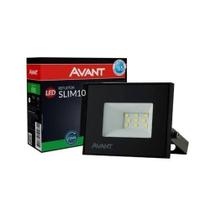 Refletor Led Slim 10w Verde Bivolt Avant