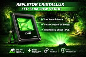 Refletor Led Slim 20w - Verde Refletor Led Slim 20w - Verde