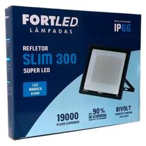 Refletor Led Slim 300 6500K Fortled 2450 Refletor Led Slim 300 6500K Fortled 2450