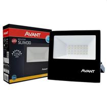 Refletor Led Slim 30W 3000K Branco Quente Avant