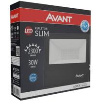 Refletor LED Slim 30W Bivolt 6500K IP65 Branca Avant