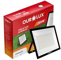 Refletor LED SLIM PRETO 6500K IP65 200 Watts BIVOLT OUROLUX Refletor LED SLIM PRETO 6500K IP65 200 Watts BIVOLT OUROLUX