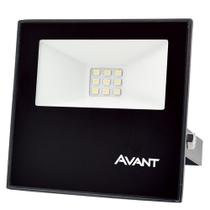 Refletor Led Slim10 Preto Bivolt 10W - 6500K Avant