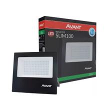 Refletor Led Slim100 100w Luz Verde À Prova D'água Bivolt Avant