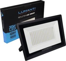Refletor Led Smart 200W Ip66 Bivolt Branco Frio 32Cm X 23Cm Refletor Led Smart 200W Ip66 Bivolt Branco Frio 32Cm X 23Cm