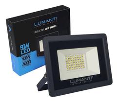 Refletor Led Smart 50W Ip66 Bivolt Branco Frio