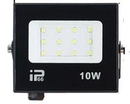 Refletor LED SMD 10W Branco Frio - 6500K para Iluminação Externa Refletor LED SMD 10W Branco Frio - 6500K para Iluminação Externa
