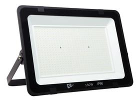 Refletor LED SMD Holofote 150w Branco Frio 6000K Resistente Prova Dágua Projetor Slim Luz Iluminação Piscina Fachada Condomínio Empresa Escritório