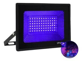 Refletor led smd luz negra 100w ip66 bivolt - AAATOP