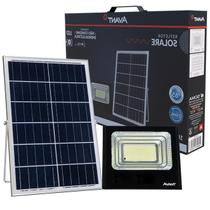 Refletor Led Solar 100W Controle Remoto Branco Frio 6500K IP65 - Avant