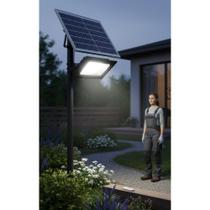 Refletor LED Solar 200W 6000K Preto Alumínio Potente Refletor LED Solar 200W 6000K Preto Alumínio Potente
