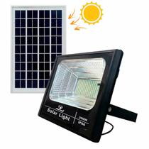 Refletor LED Solar 200W Com Painel Solar Completo