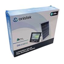 Refletor led solar com controle 12000ma 200w onlu214 Refletor led solar com controle 12000ma 200w onlu214