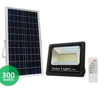 Refletor LED Solar Com Controle Remoto 300W a Prova D'água DS11288IP66