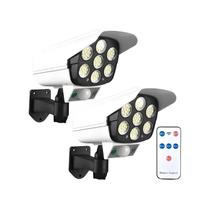 Refletor LED solar externo X2 150W com sensor de movimento