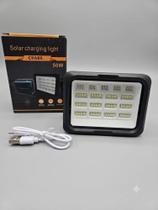 Refletor led solar portátil 50w recarregável usb luminária de emergência camping externo forte imper Refletor led solar portátil 50w recarregável usb luminária de emergência camping externo forte imper