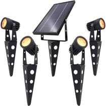Refletor LED solar Solar Light Mart 4-Spot Warm White