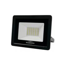 Refletor Led Tech 30W 3000K Blumenau - Preto