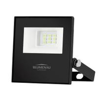 Refletor LED Tech Alumínio 10W Preto Blumenau - Decorativa Verde