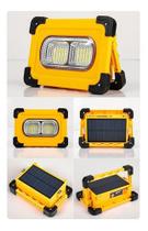 Refletor Luminária Bluetooth Holofote Led Bateria Solar Usb!