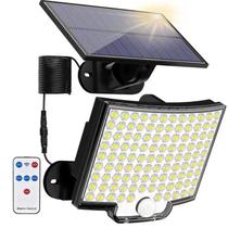 Refletor Luminária Solar 108 Leds Sensor De Presença 200W