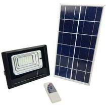 Refletor Luminaria Solar 25w holofote kit Placa Sensor Energia Solar