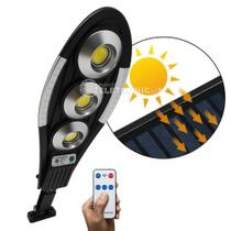 Refletor Luminária Solar LED 150W Sem Fio Com Sensor de Presença e Controle Remoto LKY0039 - Luatek
