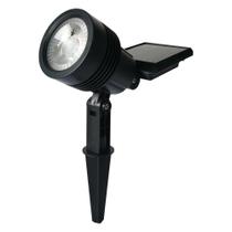 Refletor Luminária Solar Spot 8W Espeto Jardim Led Amarelo