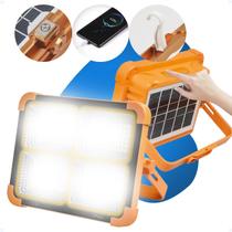 Refletor Luz De Emergência Portátil IP66 Solar Dimerizável