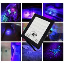 Refletor Luz Negra UV profissional Super LED 30W Efeito Neon Para Festa Bivolt YE30010 - PDE