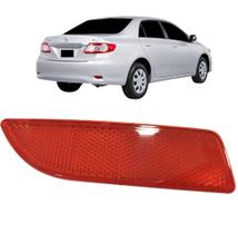 Refletor Olho de Gato Lanterna Parachoque Traseiro Corolla 2012 até 2013 Refletor Olho de Gato Lanterna Parachoque Traseiro Corolla 2012 até 2013