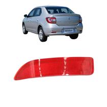 Refletor Olho De Gato Parachoque Traseiro Renault Logan 2011 2012 2013 2014 Esquerdo