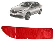 Refletor Olho De Gato Parachoque Traseiro Renault Logan 2011 2012 2013 2014 Esquerdo