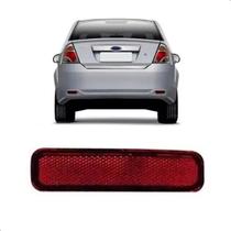 Refletor Parachoque Fiesta 2010 11 12 13 2014 Sedan Vermelha