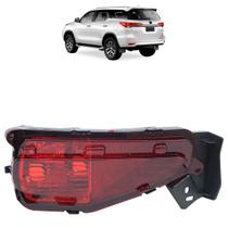 Refletor Parachoque Traseiro Hilux Sw4 2016 2017 2018 2019 2020 Rubi Lente Lisa Acrílico