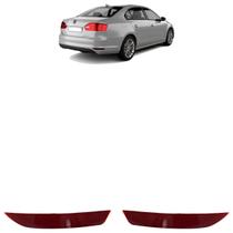 Refletor Parachoque Traseiro Jetta 2011 2012 2013 2014 Rubi Lente Estriada Acrílico Carcaça Preta Refletor Parachoque Traseiro Jetta 2011 2012 2013 2014 Rubi Lente Estriada Acrílico Carcaça Preta