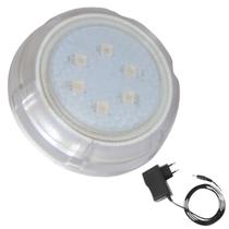 Refletor Piscina Hiper LED 9W Branco Policarbonato + Fonte