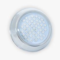 Refletor power led 5w inox azul - rosca - brustec