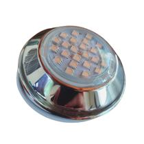 Refletor Power LED 5W Inox Cor da Luz Azul Iluminação para Piscina - Brustec