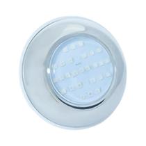 Refletor power led 6w inox 316l rgb c/ rosca - brustec