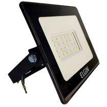 Refletor projetor led 30w 6500k bivolt branco frio holofote para jardim quadra quintal campo sitio casa