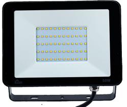 Refletor projetor led bivolt 50w 6500k branco frio preto economax