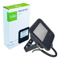 Refletor Projetor Led Slim Preto 10W Bivolt Fria 6500K