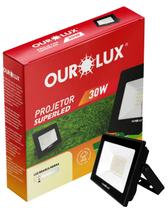 Refletor Projetor Preto LED 30w Bivolt Cor da Luz Branco Quente 3000K Ourolux Refletor Projetor Preto LED 30w Bivolt Cor da Luz Branco Quente 3000K Ourolux
