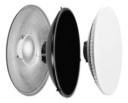 Refletor Rebatedor Beauty Dish Difusor Colmeia 420mm Bowens Refletor Rebatedor Beauty Dish Difusor Colmeia 420mm Bowens