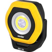 Refletor Recarregável, LED COB 700 lm, RRV 700 Vonder Carregamento via Cabo USB (não Acompanha Plugue)