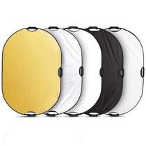 Refletor Selens Oval 5 em 1 com alça para fotografia